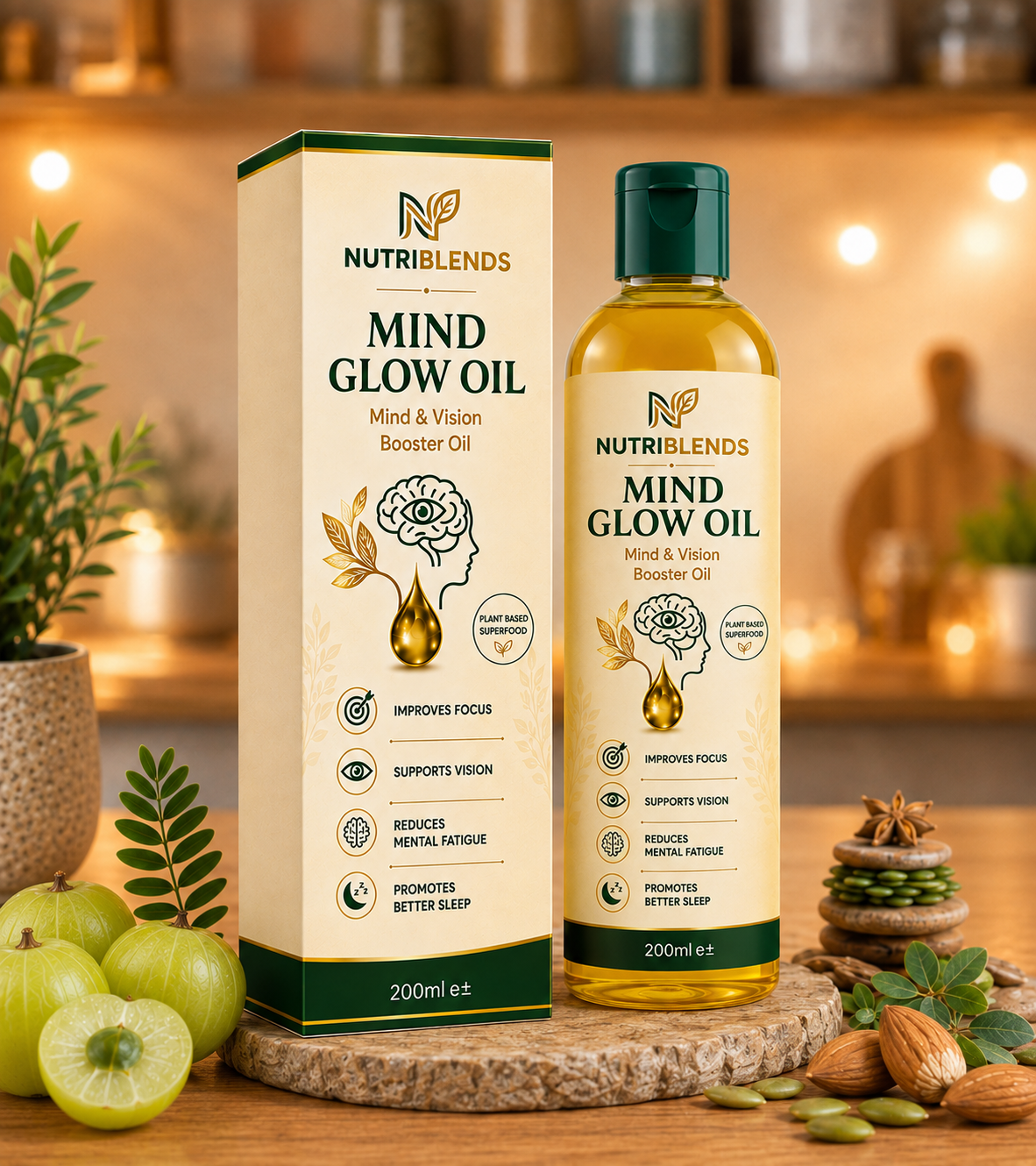 NutriBlends Mind Glow Oil — Mind & Vision Booster Oil